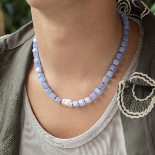 SUNSET • Azure necklace